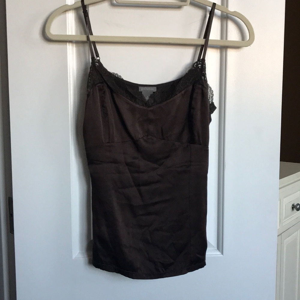 Brown lace camisole